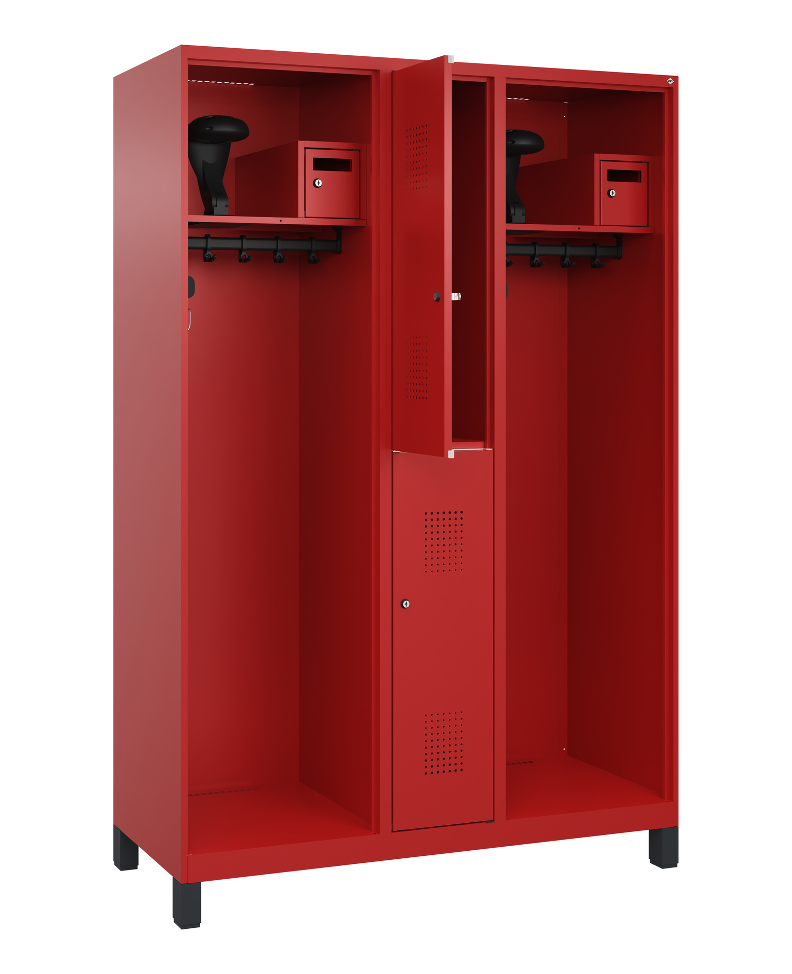 C+P Feuerwehrspind Maxi, 2 Fächer, 1850x1300x500mm