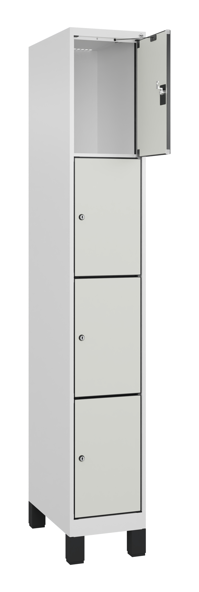 C+P Schlie�fachschrank Evolo PLUS, F��e, 4 F�cher, 1950x300x500mm