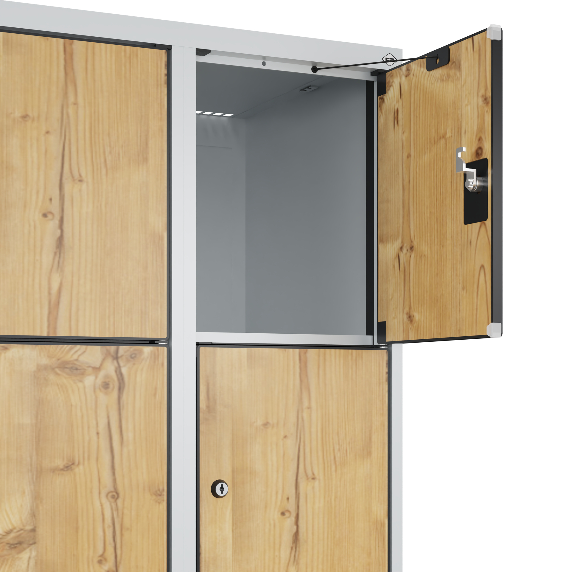 C+P Schlie�fachschrank Evolo PLUS, F��e, 20 F�cher, 1950x1200x500mm