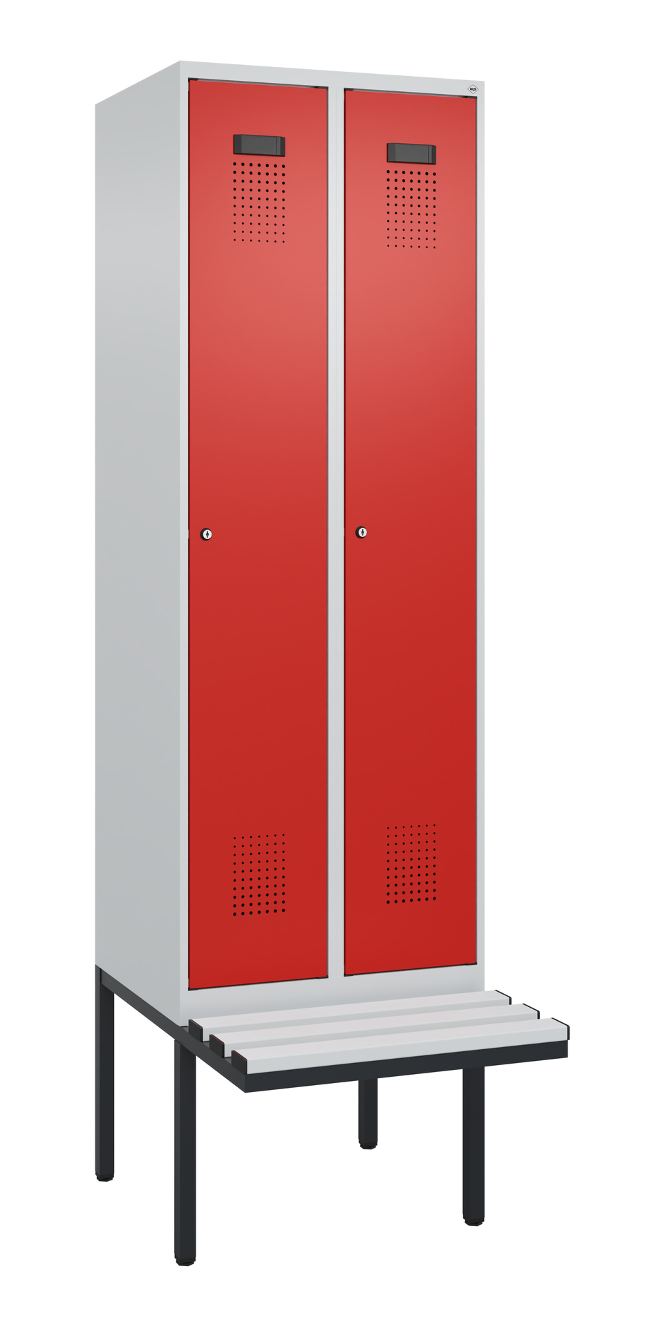 C+P Spind Evolo PLUS, Bank, 2 Abteil, 2120x600x815