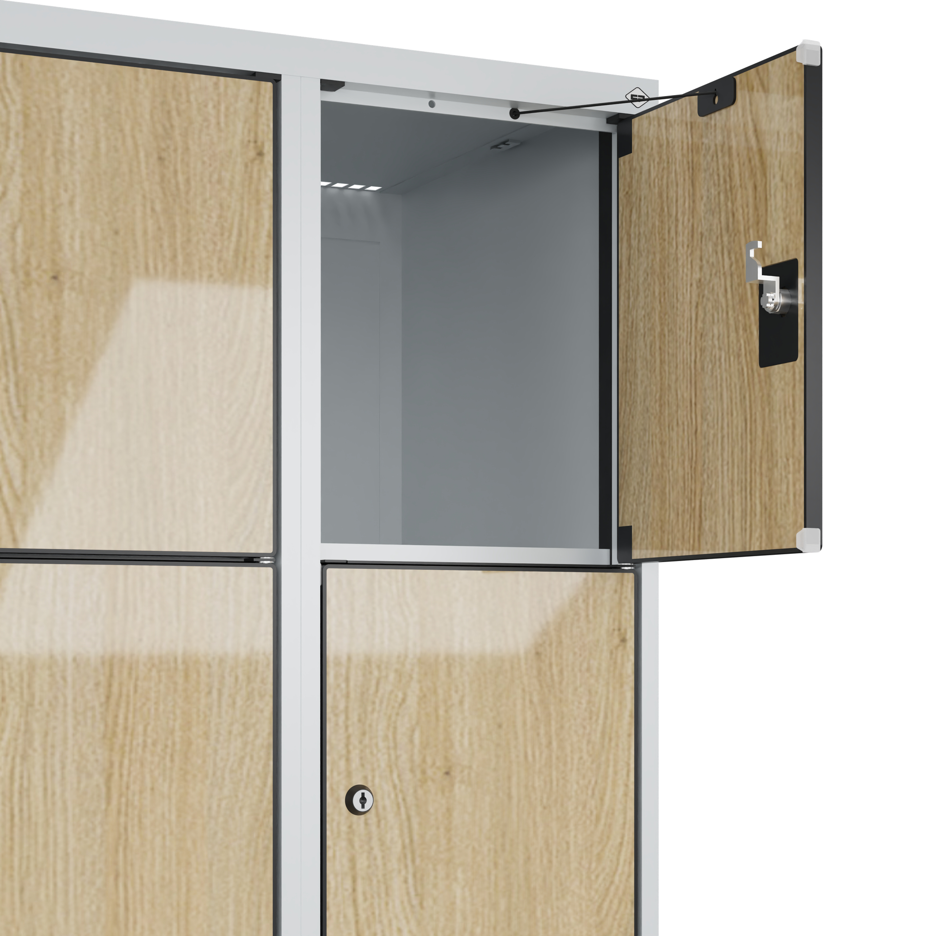 C+P Schlie�fachschrank Evolo PLUS, 10 F�cher, 1850x600x500mm