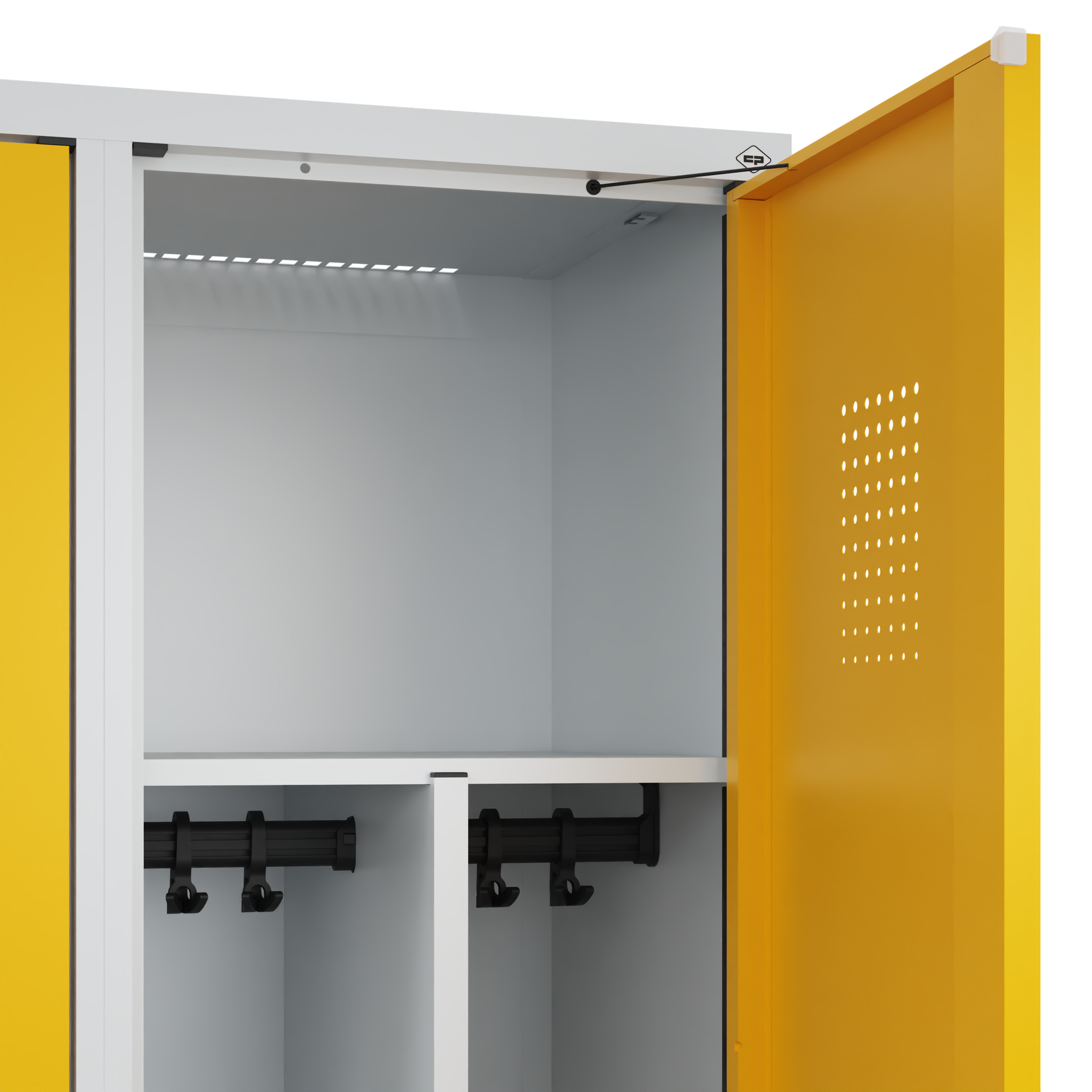 C+P Spind Evolo PLUS, Bank, 2 Abteile, 2120x800x815mm
