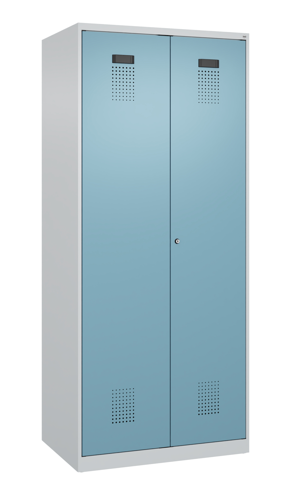 C+P Wäsche-/Garderobenspind Evolo PLUS, 2 Abteile,