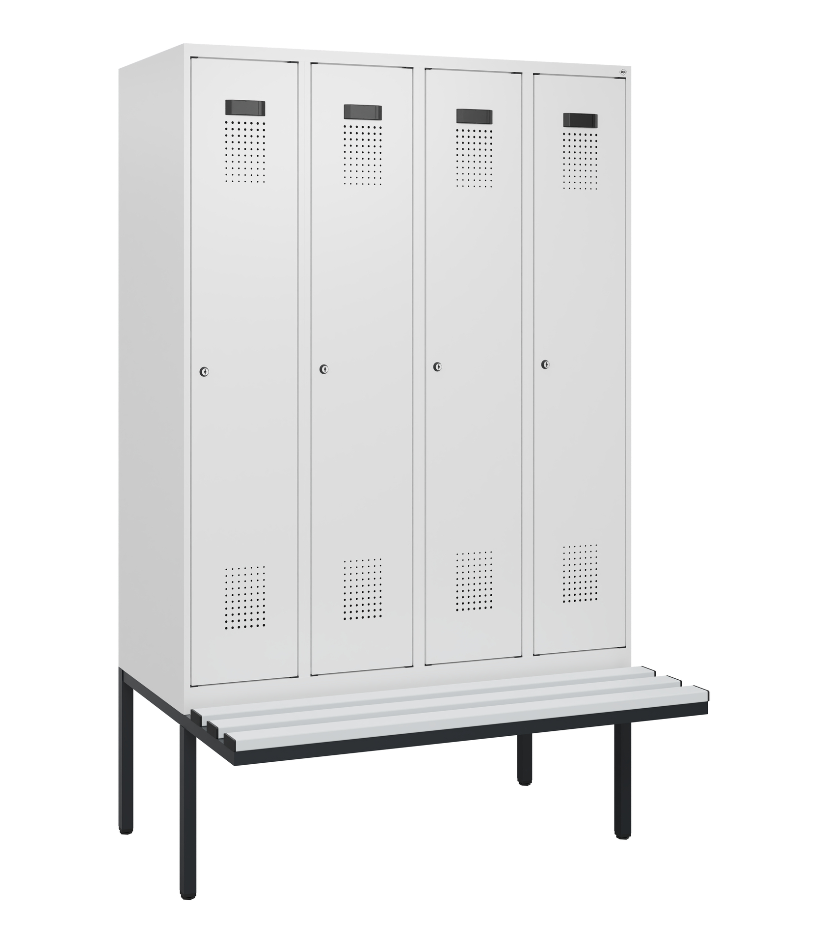 C+P Spind Evolo PLUS, Bank, 4 Abteile, 1950x1200x8