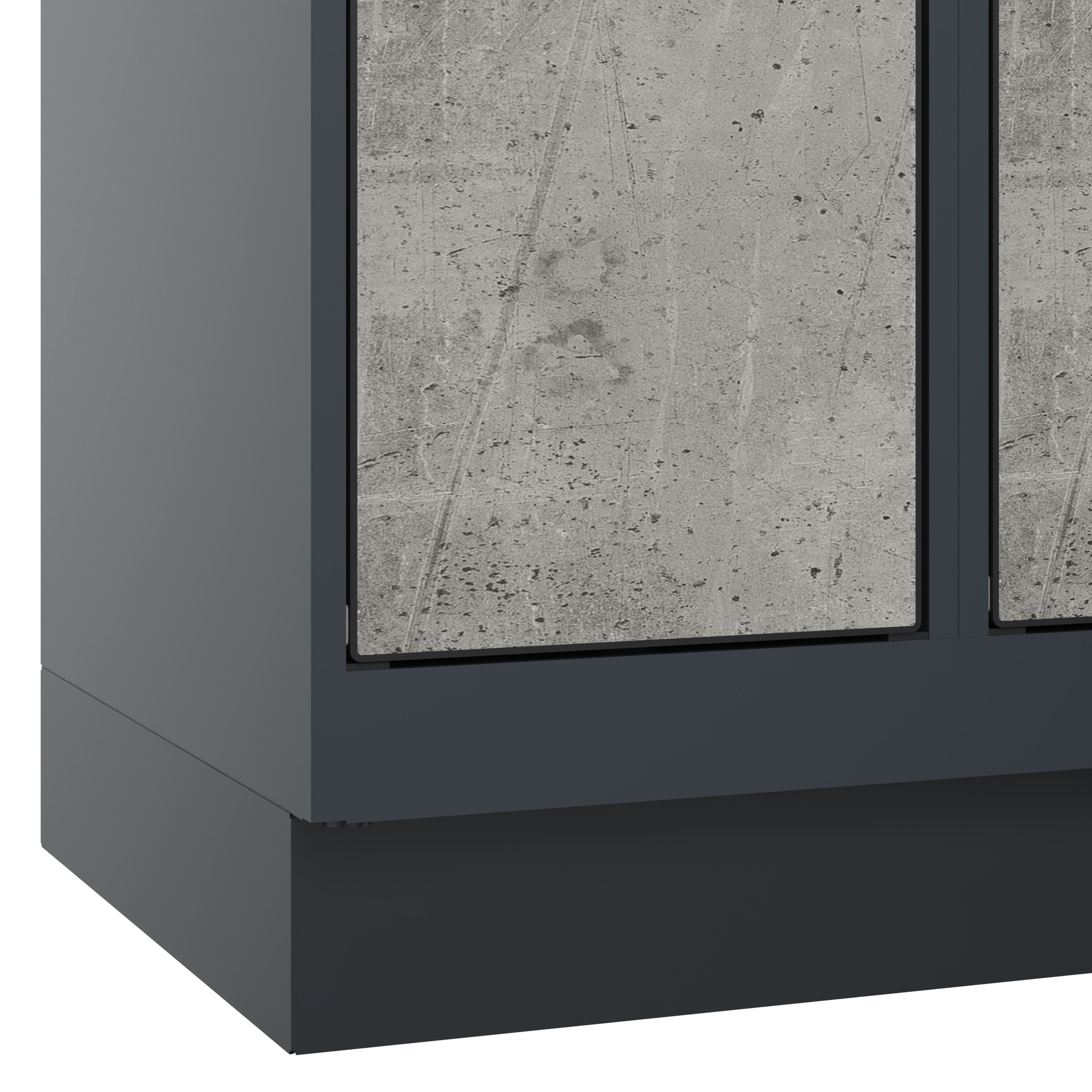 C+P Schlie�fachschrank Evolo PLUS, Sockel, 12 F�cher, 1950x1200x500mm