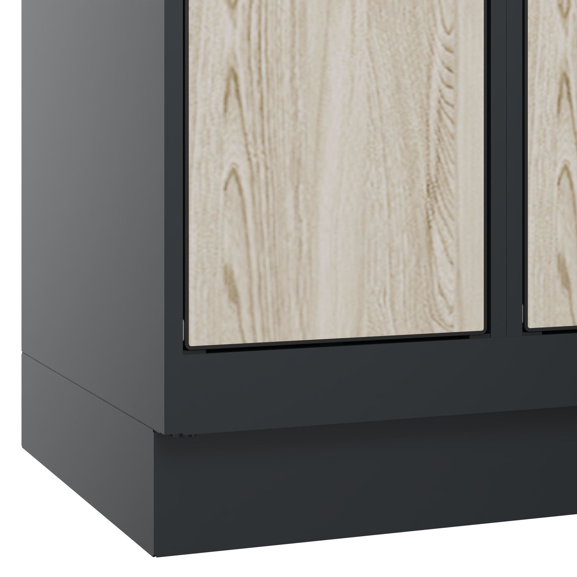 C+P Schlie�fachschrank Evolo PLUS, Sockel, 4 F�cher, 1950x300x500mm