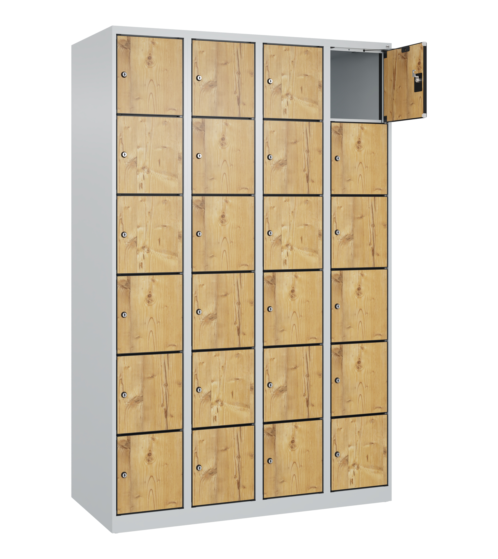 C+P Schlie�fachschrank Evolo PLUS, 24 F�cher, 1850x1200x500mm