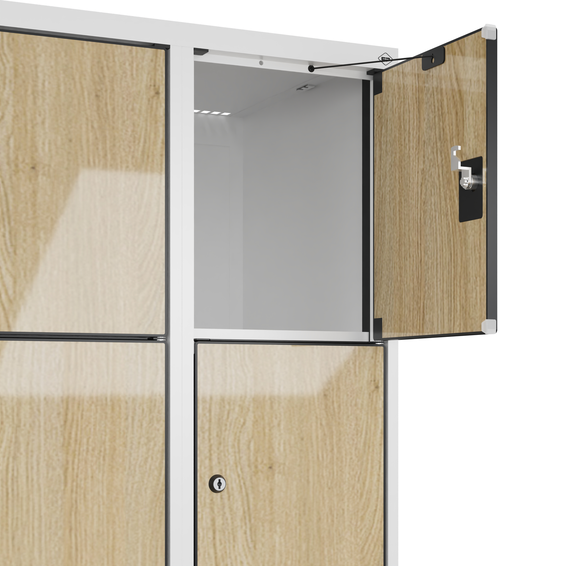 C+P Schlie�fachschrank Evolo PLUS, F��e, 10 F�cher, 1950x600x500mm