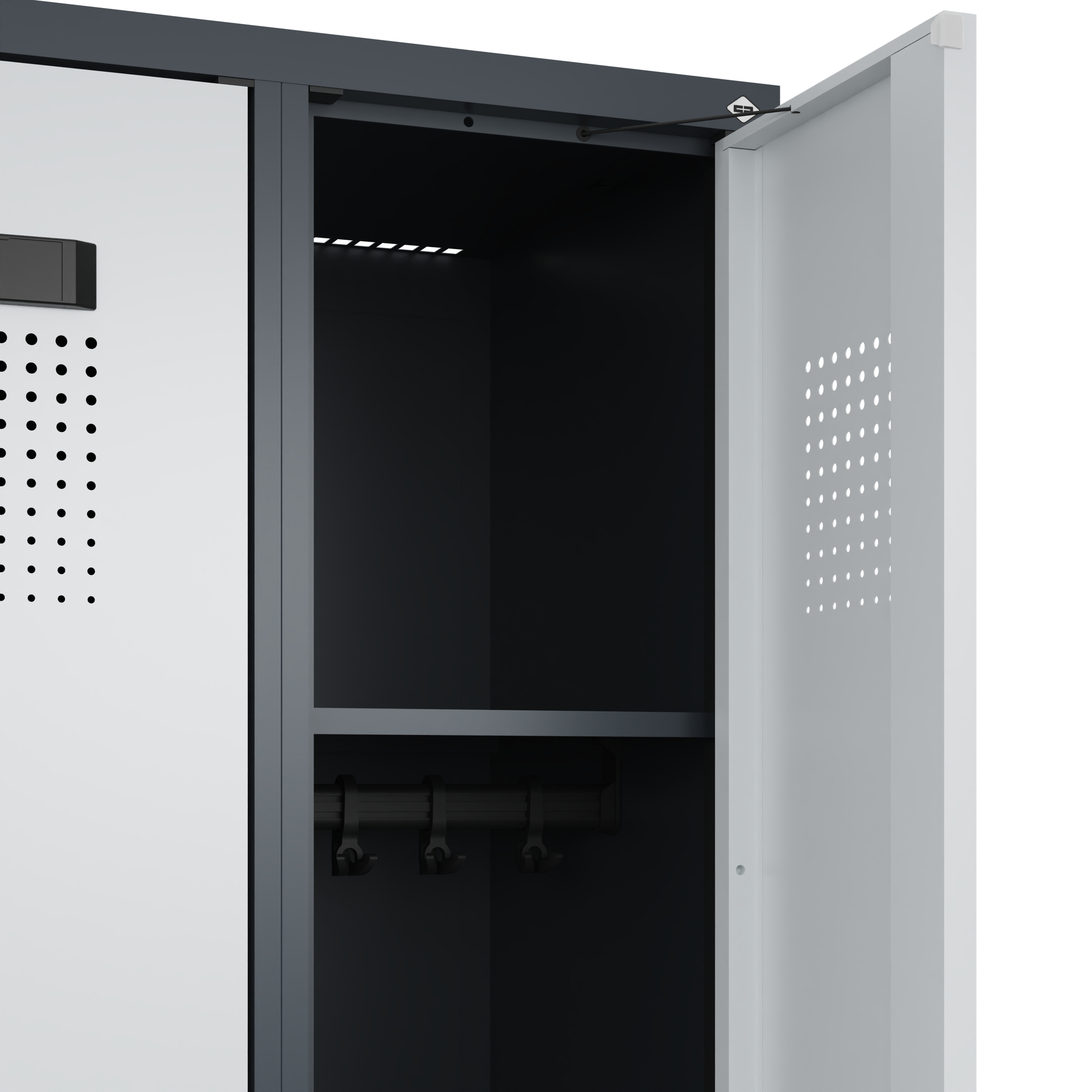 C+P Spind Evolo PLUS, Bank, 3 Abteile, 2120x900x815mm