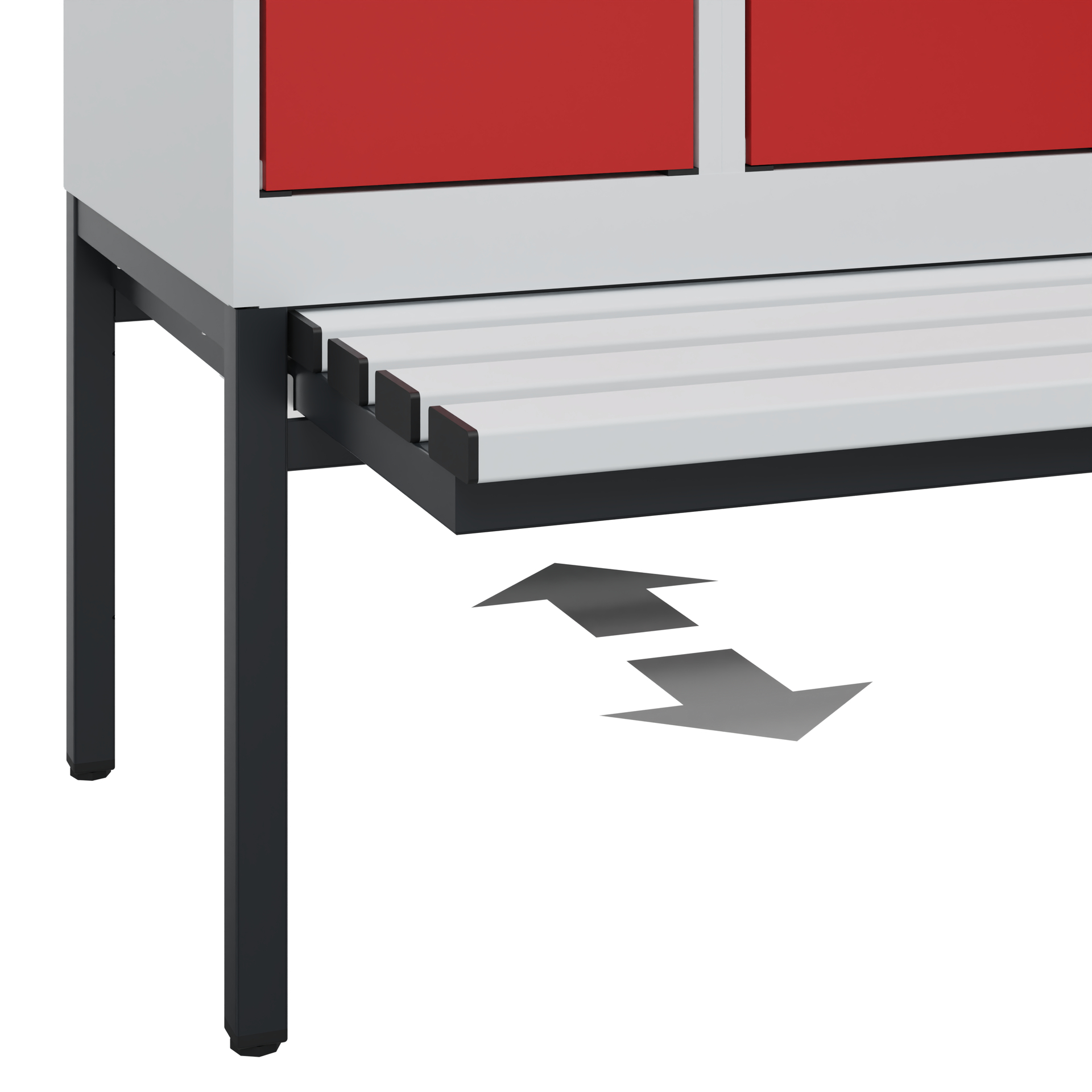 C+P Spind Evolo PLUS, Bank, 1 Abteil, 2120x300x815mm