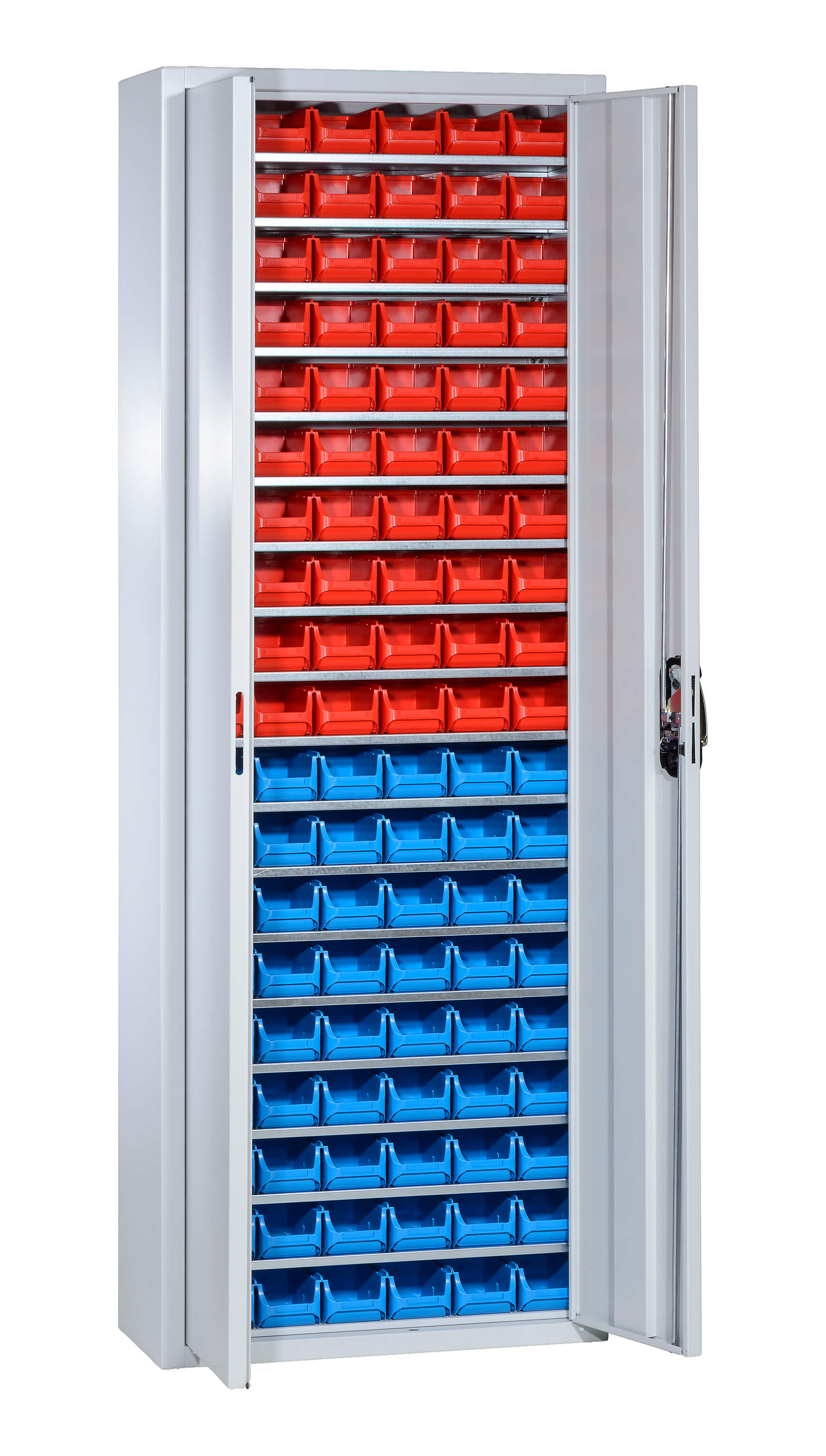 C+P Magazinschrank Serie 13, 1980x700x300mm, 7035/7035
