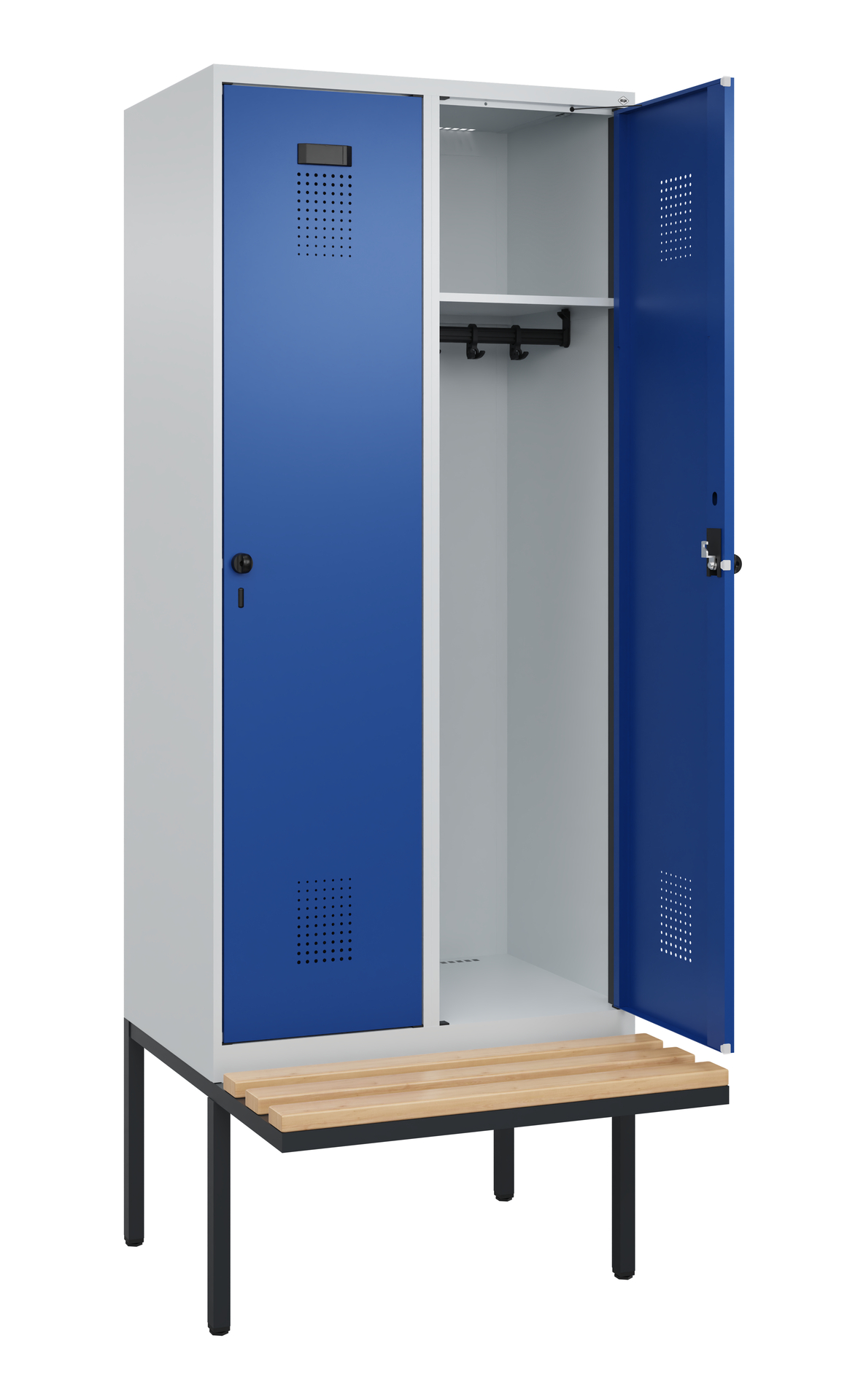 C+P Spind Evolo PLUS, Bank, 2 Abteile, 2120x800x81