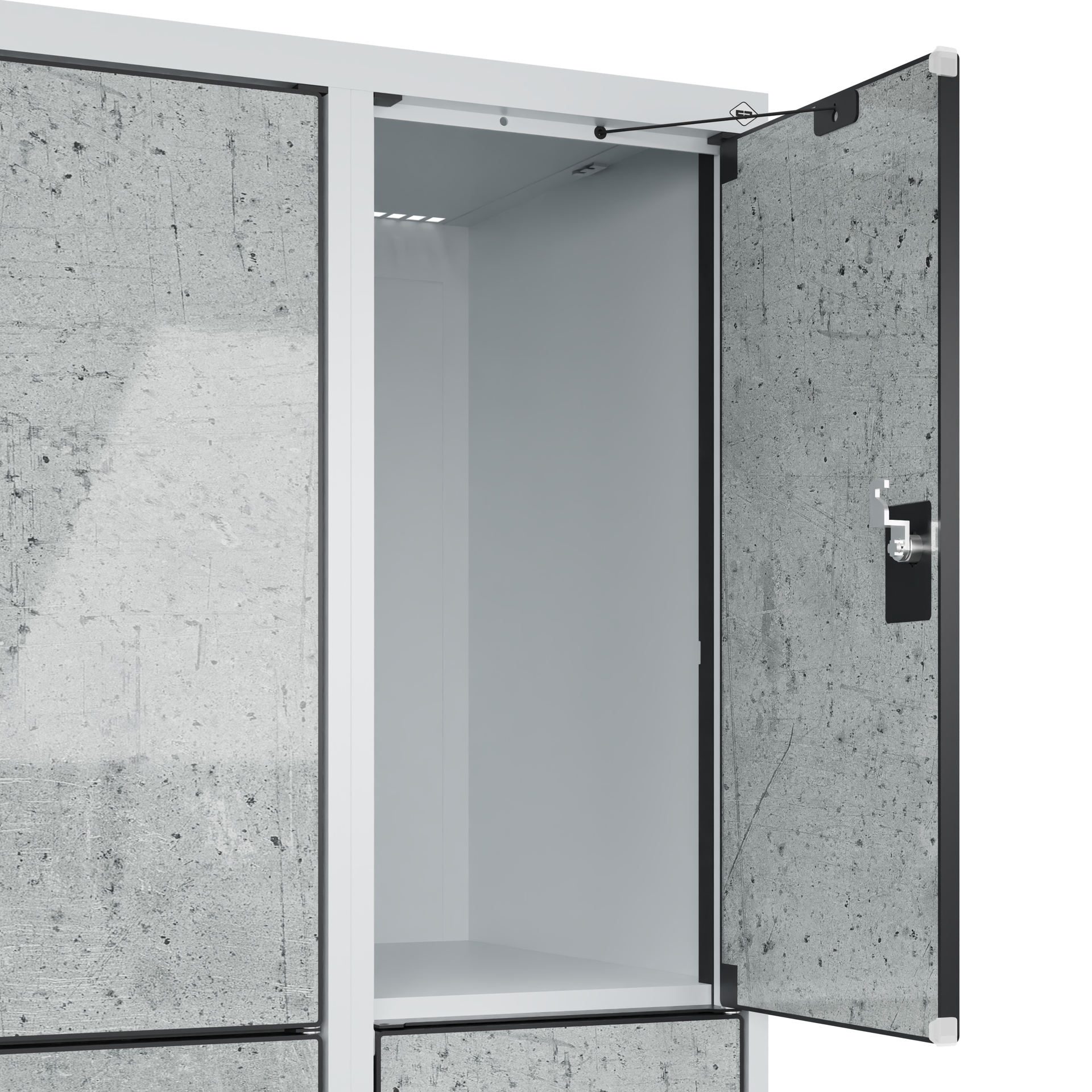 C+P Schlie�fachschrank Evolo PLUS, 6 F�cher, 1850x600x500mm