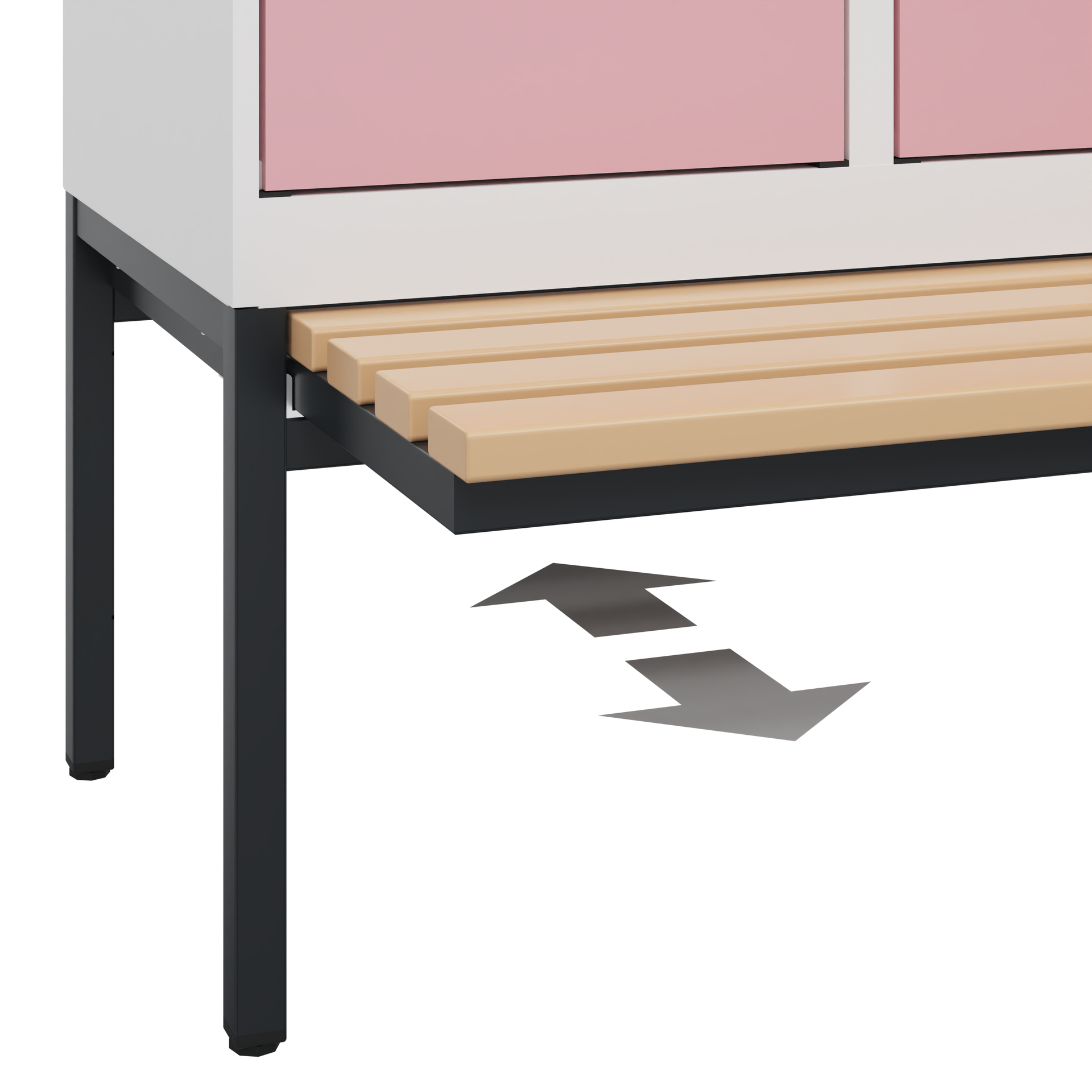 C+P Spind Evolo PLUS, Bank, 3 Abteile, 2120x1200x815mm