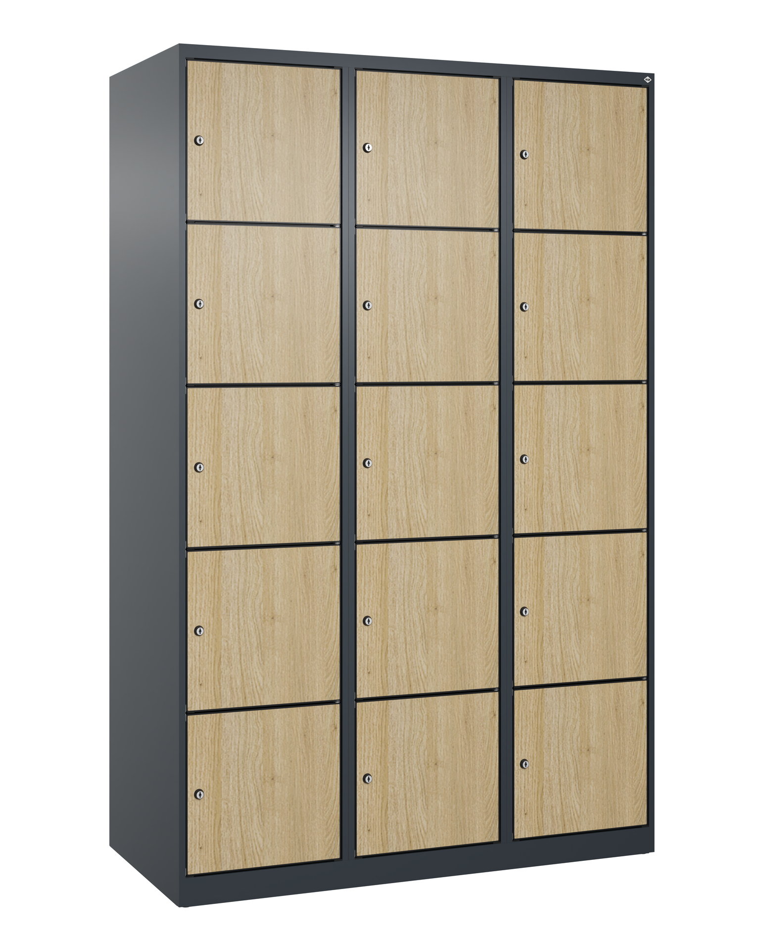 C+P Schlie�fachschrank Evolo PLUS, 15 F�cher, 1850x1200x500mm