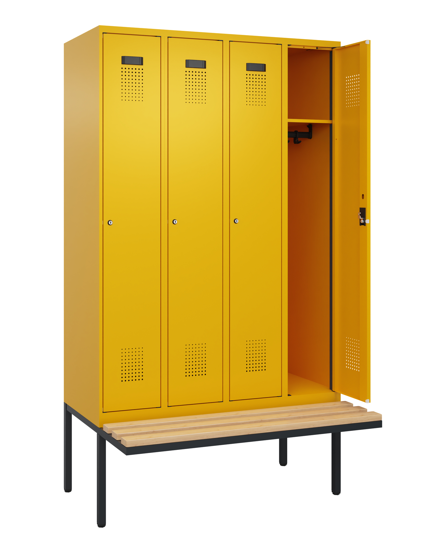C+P Spind Evolo PLUS, Bank, 4 Abteile, 2120x1200x8