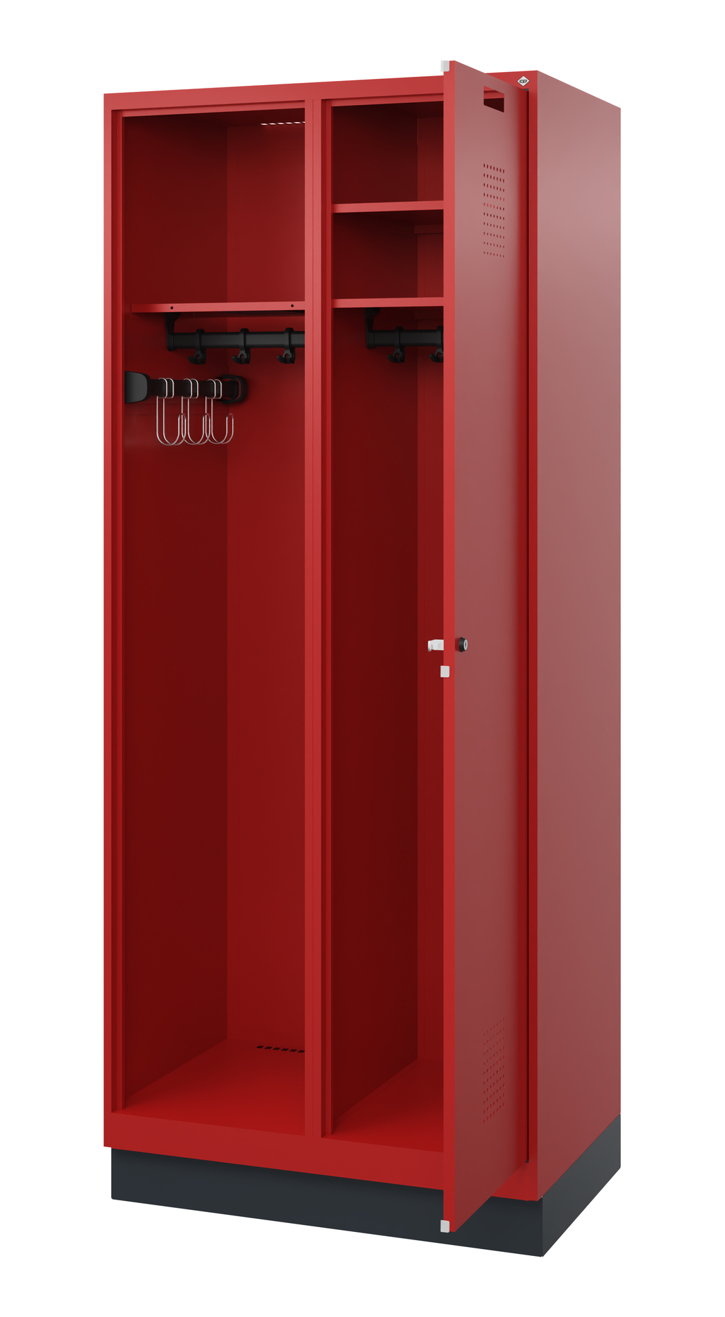 C+P Feuerwehrspind Kombi, 1 Abteil, 1850x800x500mm