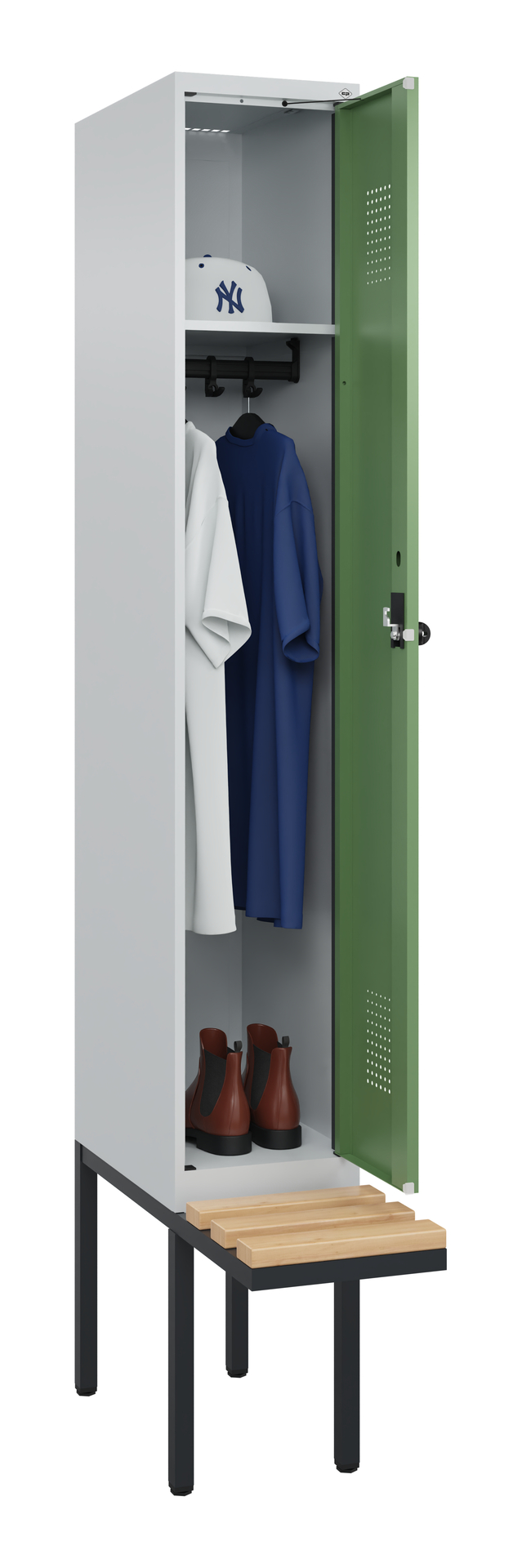 C+P Spind Evolo PLUS, Bank, 1 Abteile, 2120x300x81