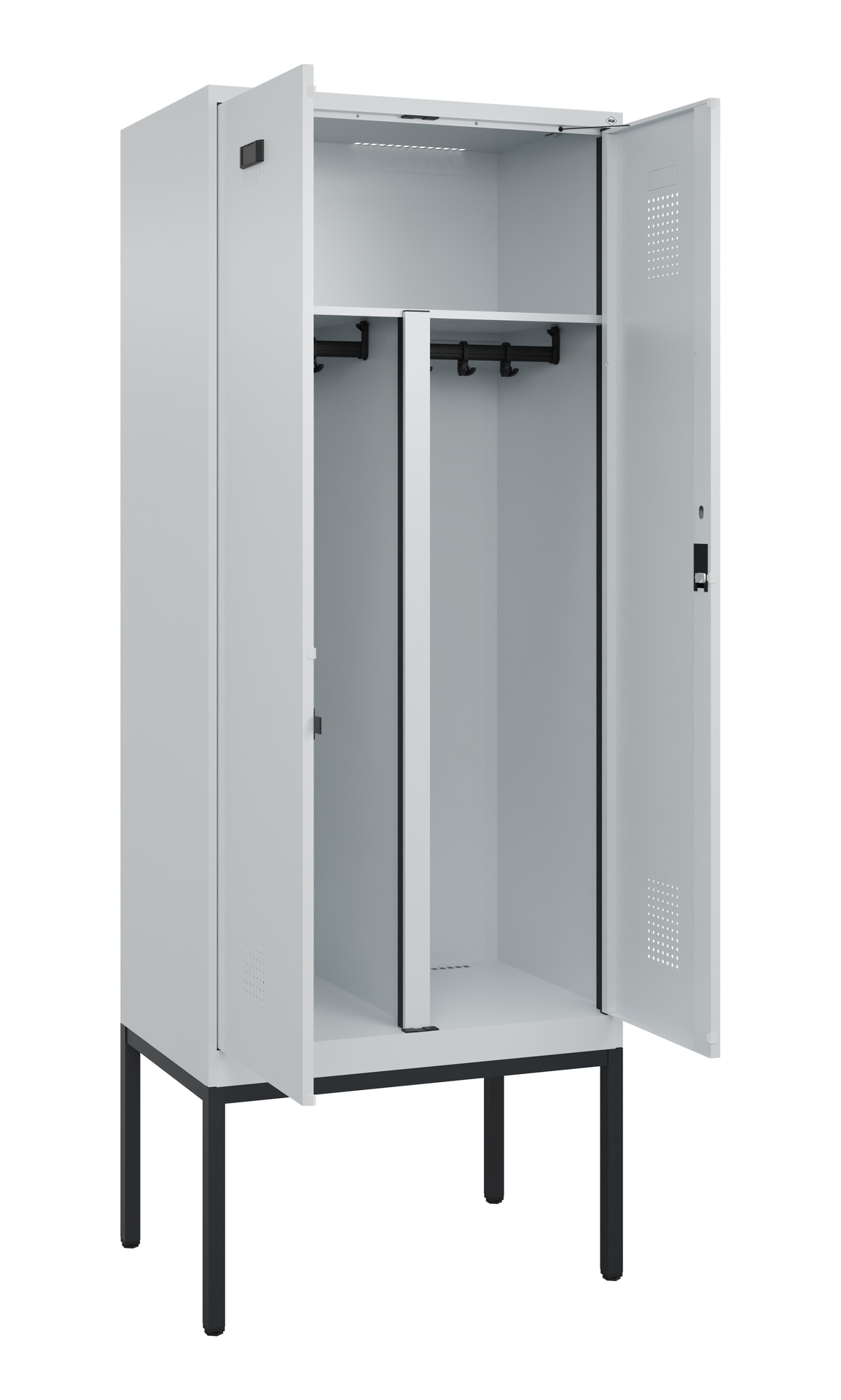 C+P PSA Doppel-Spind Evolo PLUS, Gestell, 2 Abteil