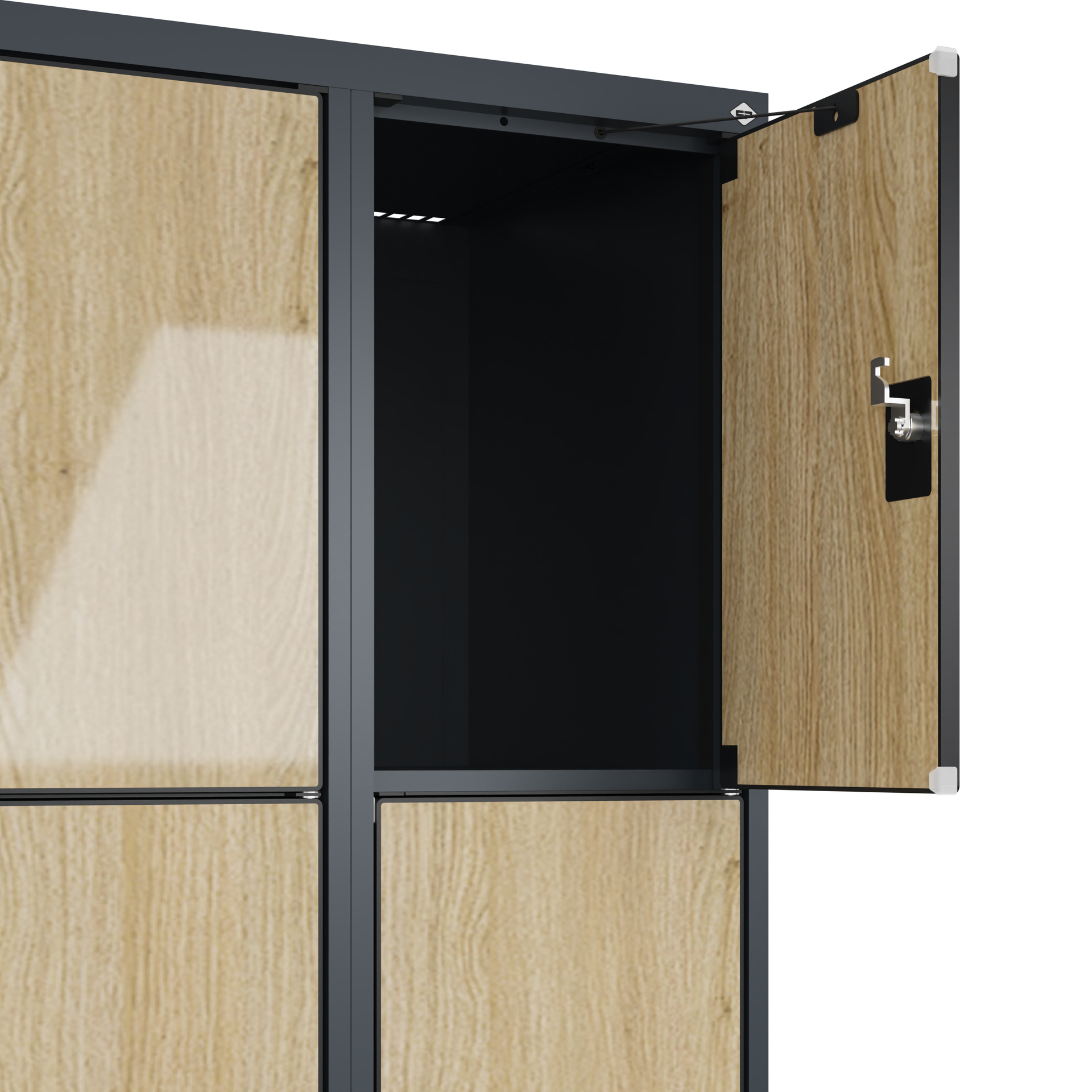 C+P Schlie�fachschrank Evolo PLUS, F��e, 8 F�cher, 1950x600x500mm