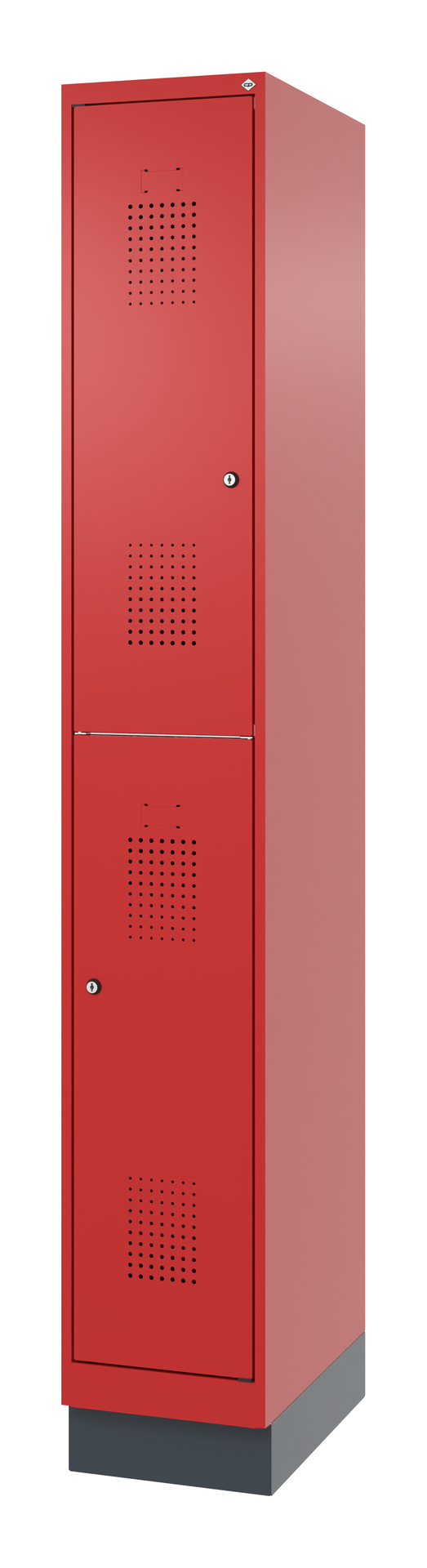 C+P Feuerwehrspind FLEXO WHITE, 1 Abteil, 2 Stöcki