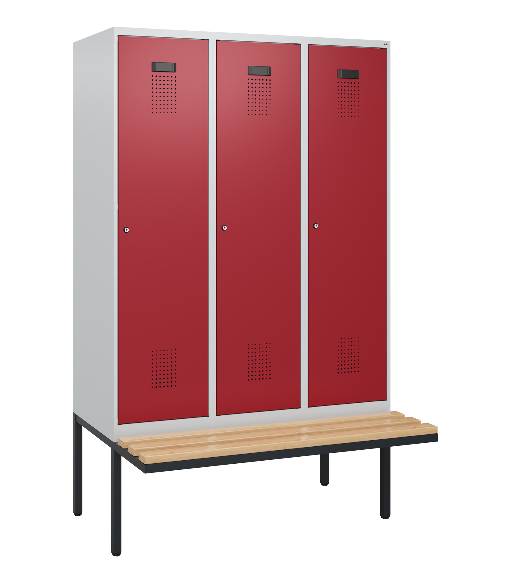 C+P Spind Evolo PLUS, Bank, 3 Abteile, 1950x1200x8