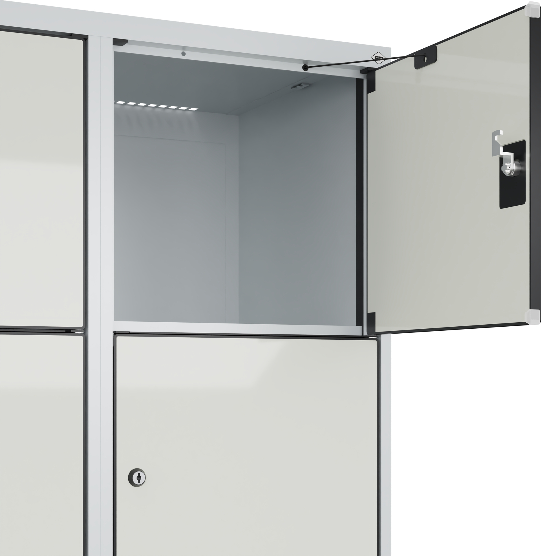 C+P Schlie�fachschrank Evolo PLUS, Sockel, 10 F�cher, 1950x800x500mm