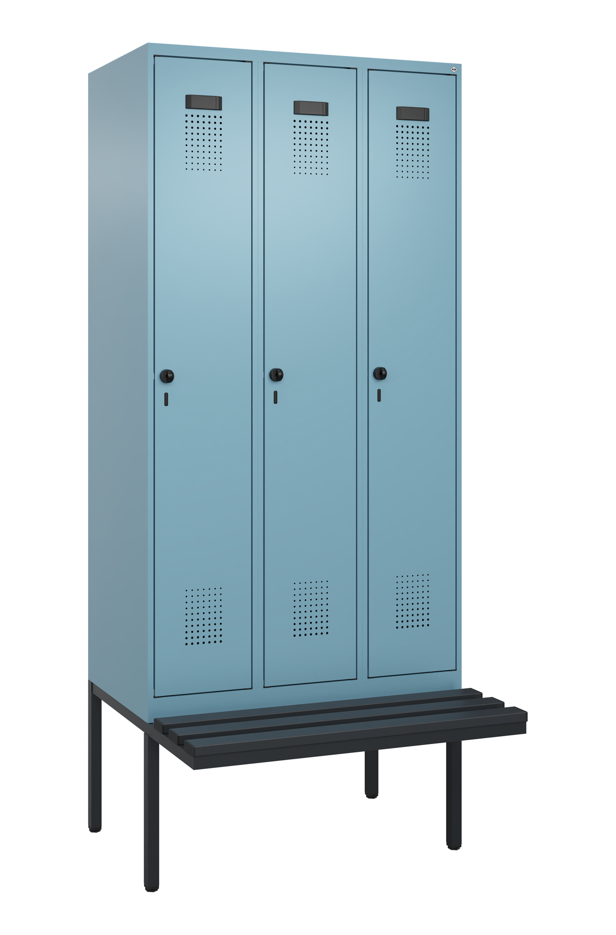C+P Spind Evolo PLUS, Bank, 3 Abteile, 2120x900x81