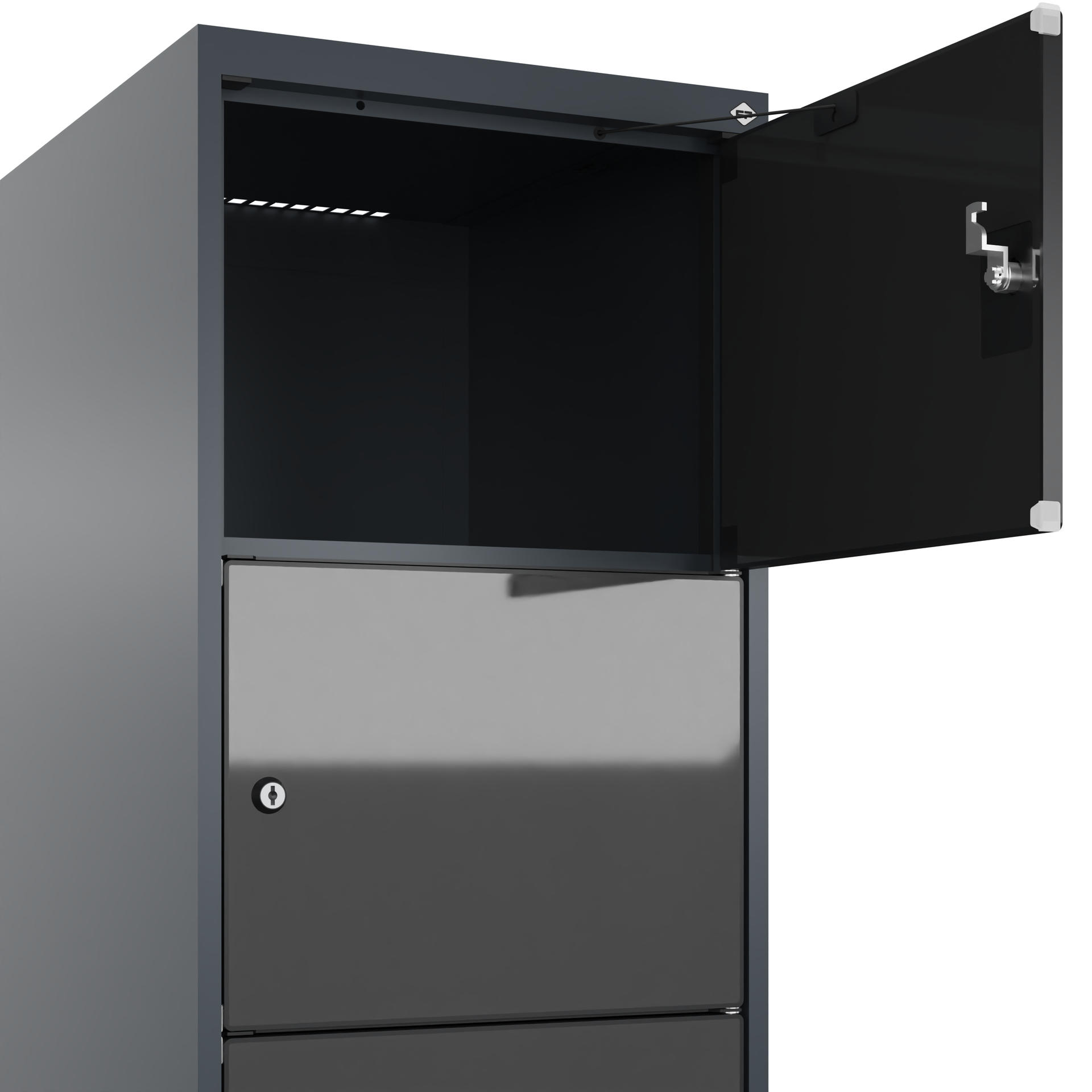 C+P Schlie�fachschrank Evolo PLUS, F��e, 6 F�cher, 1950x400x500mm