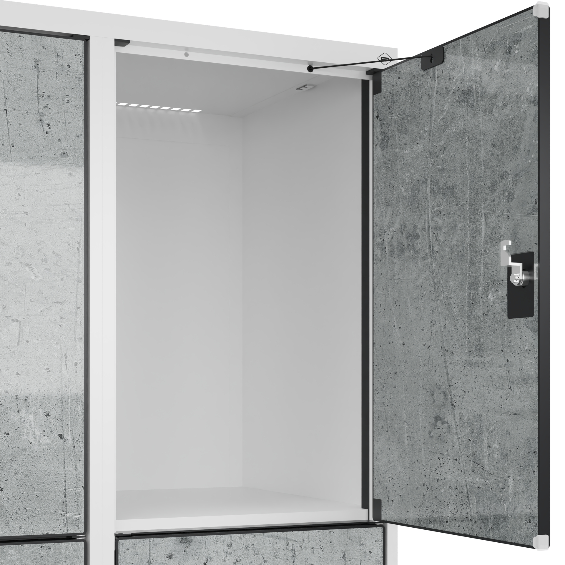 C+P Schlie�fachschrank Evolo PLUS, F��e, 6 F�cher, 1950x800x500mm