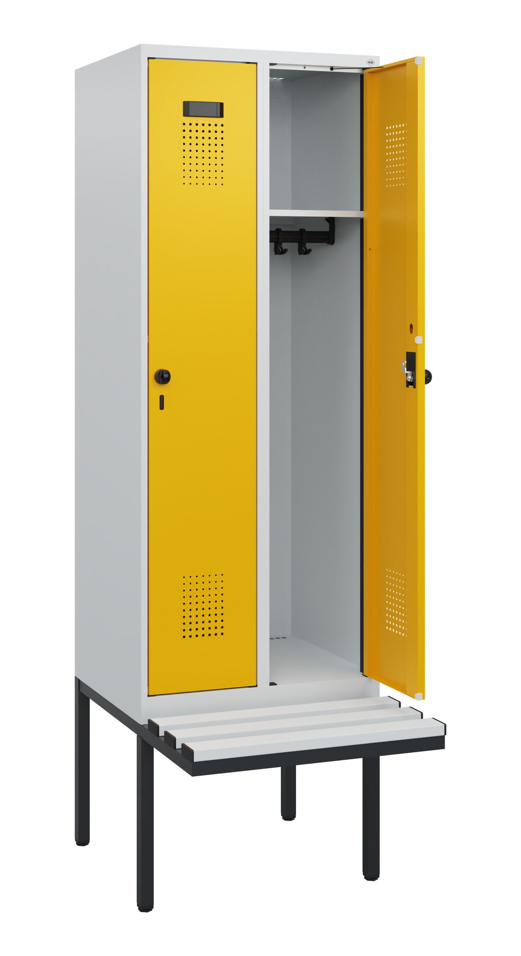 C+P Spind Evolo PLUS, Bank, 2 Abteile, 1950x600x81