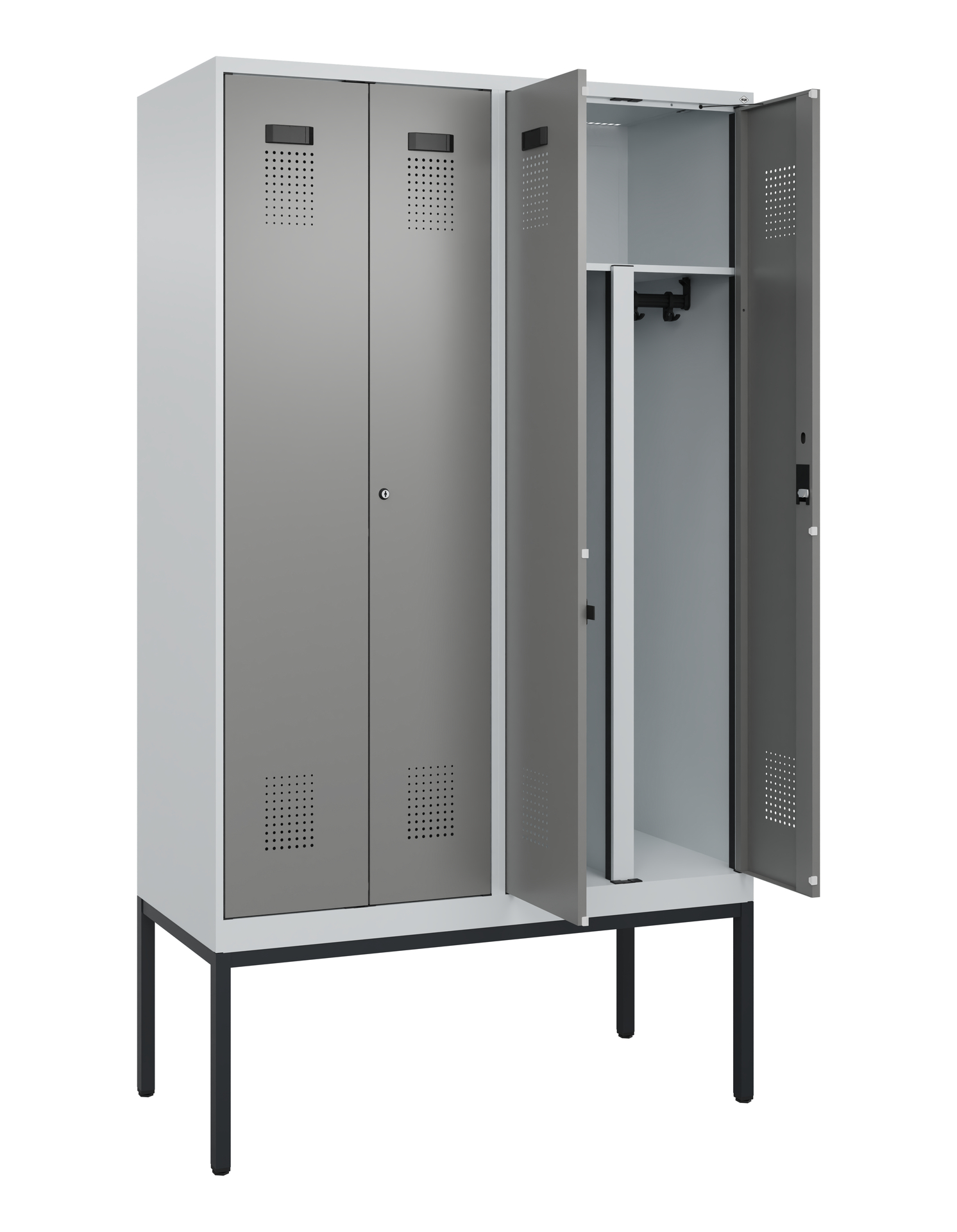 C+P PSA Doppel-Spind Evolo PLUS, Gestell, 4 Abteil