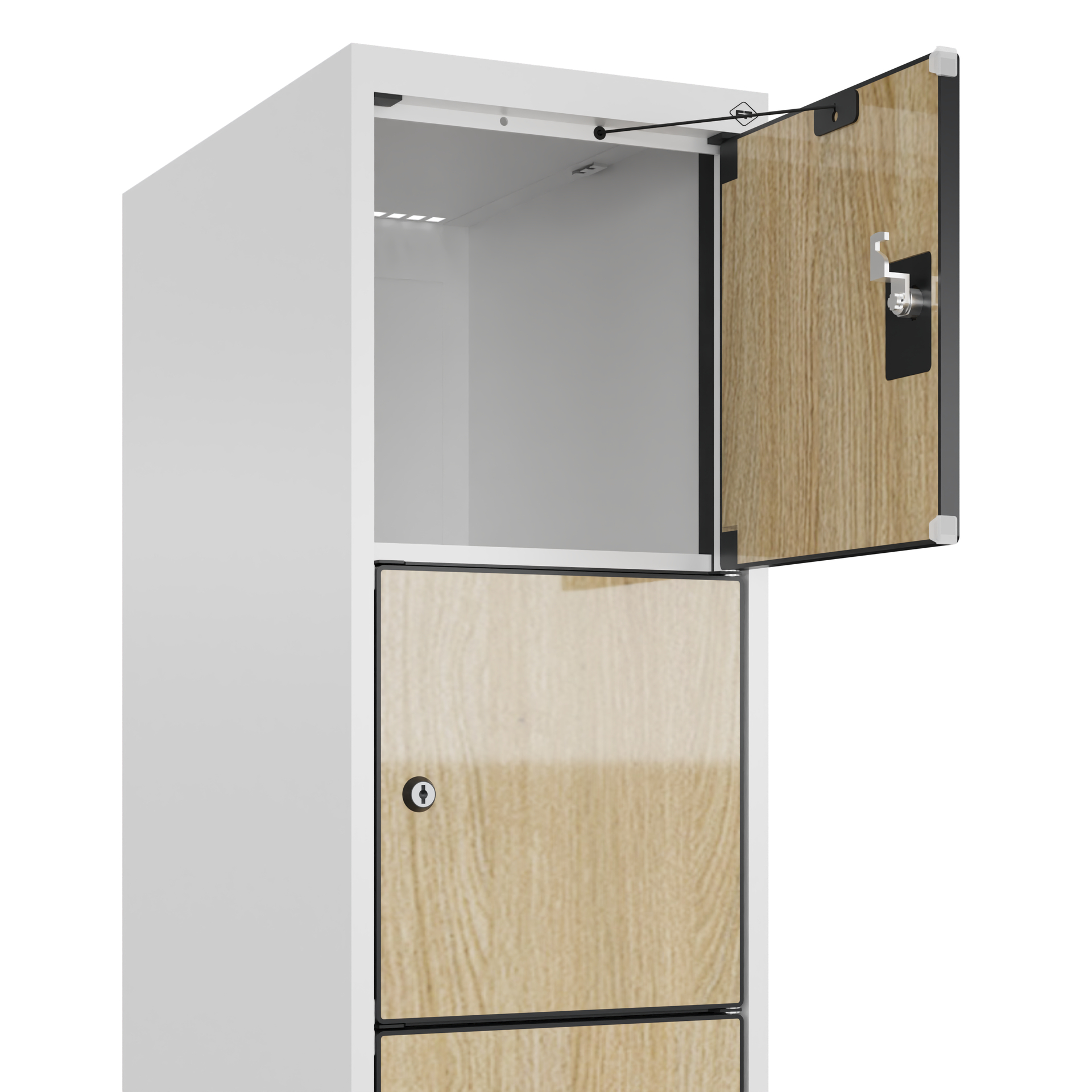 C+P Schlie�fachschrank Evolo PLUS, Sockel, 6 F�cher, 1950x300x500mm