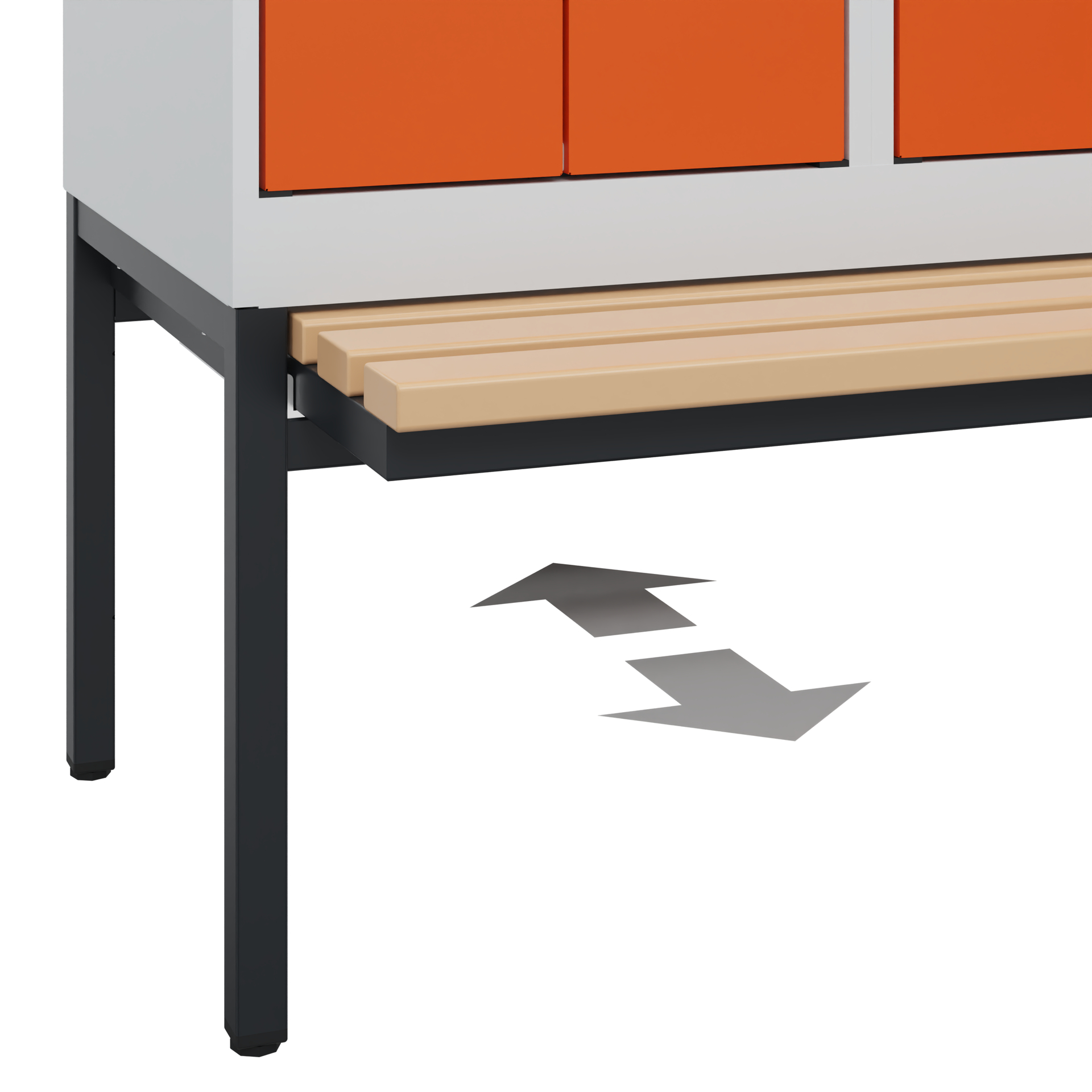 C+P Z-Spind Evolo PLUS, Bank, 6 Fächer, 2120x1200x815mm