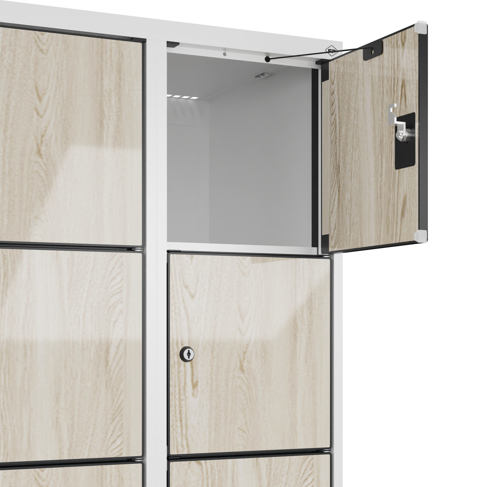 C+P Schlie�fachschrank Evolo PLUS, F��e, 12 F�cher, 1950x600x500mm