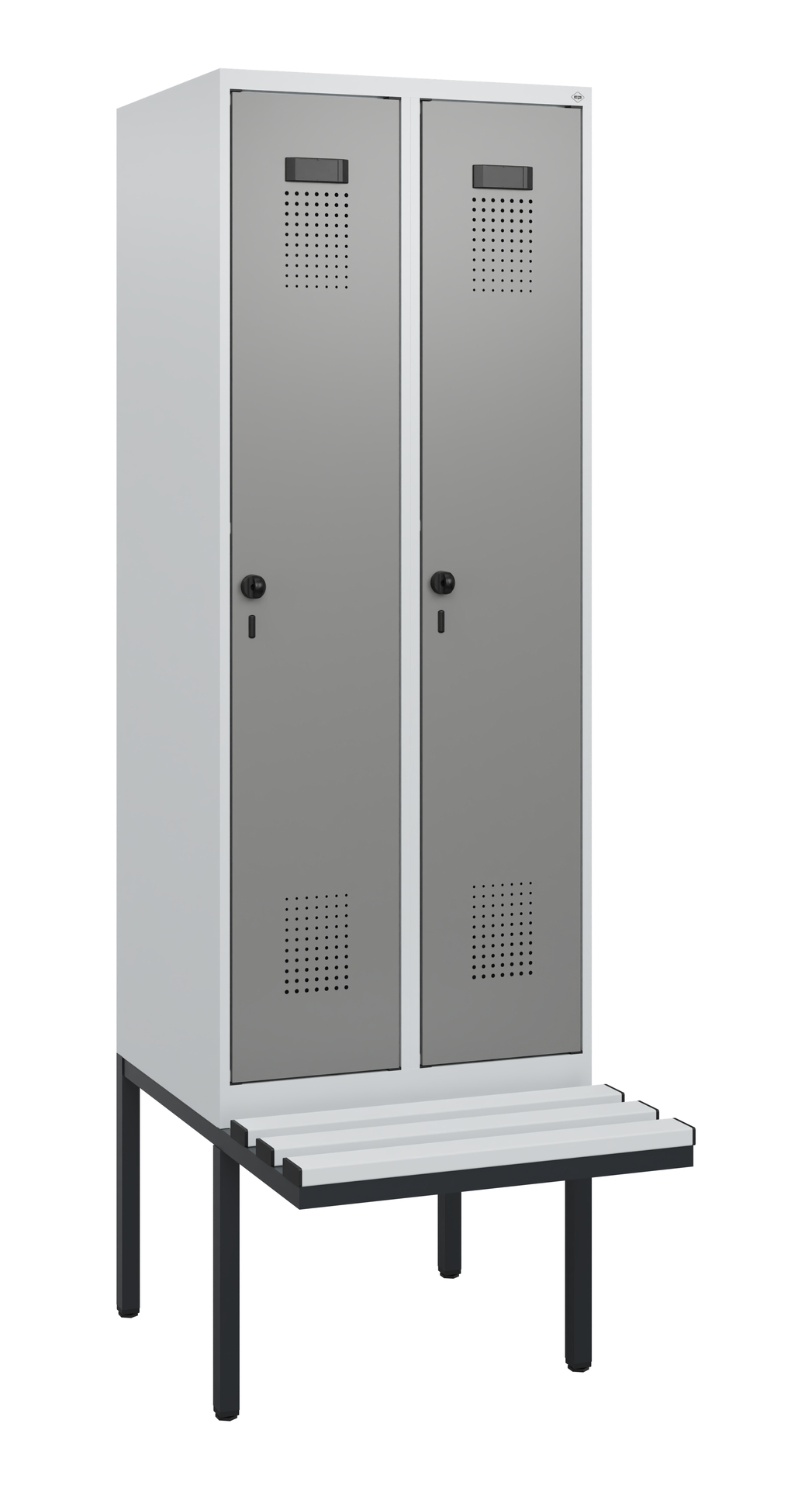 C+P Spind Evolo PLUS, Bank, 2 Abteile, 1950x600x81