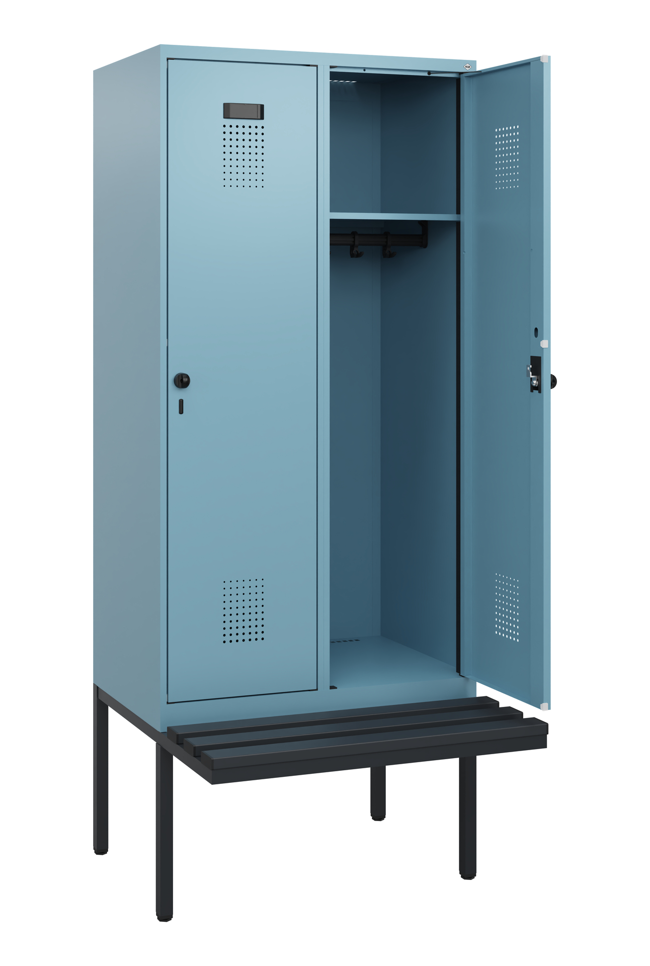 C+P Spind Evolo PLUS, Bank, 2 Abteile, 1950x800x81