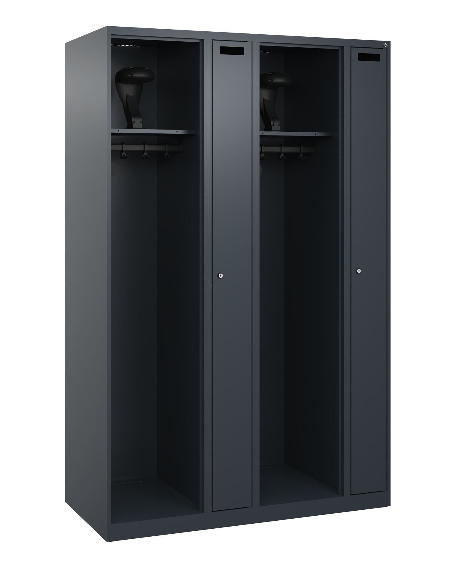 C+P Feuerwehrspind Kombi, 2 Abteile, 1850x1200x500