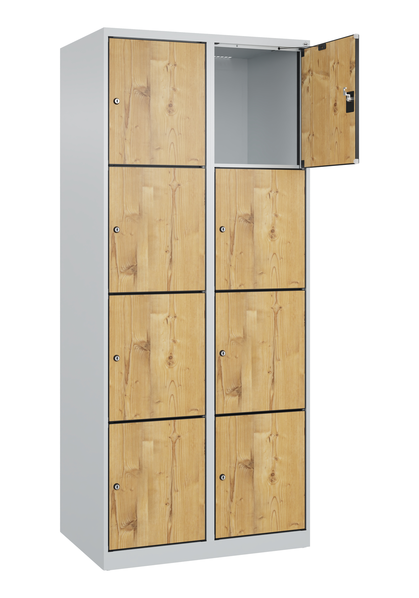 C+P Schlie�fachschrank Evolo PLUS, 8 F�cher, 1850x800x500mm