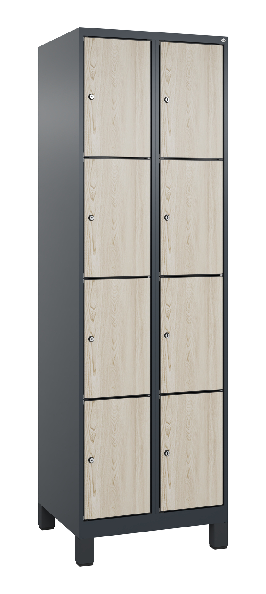 C+P Schlie�fachschrank Evolo PLUS, F��e, 8 F�cher, 1950x600x500mm