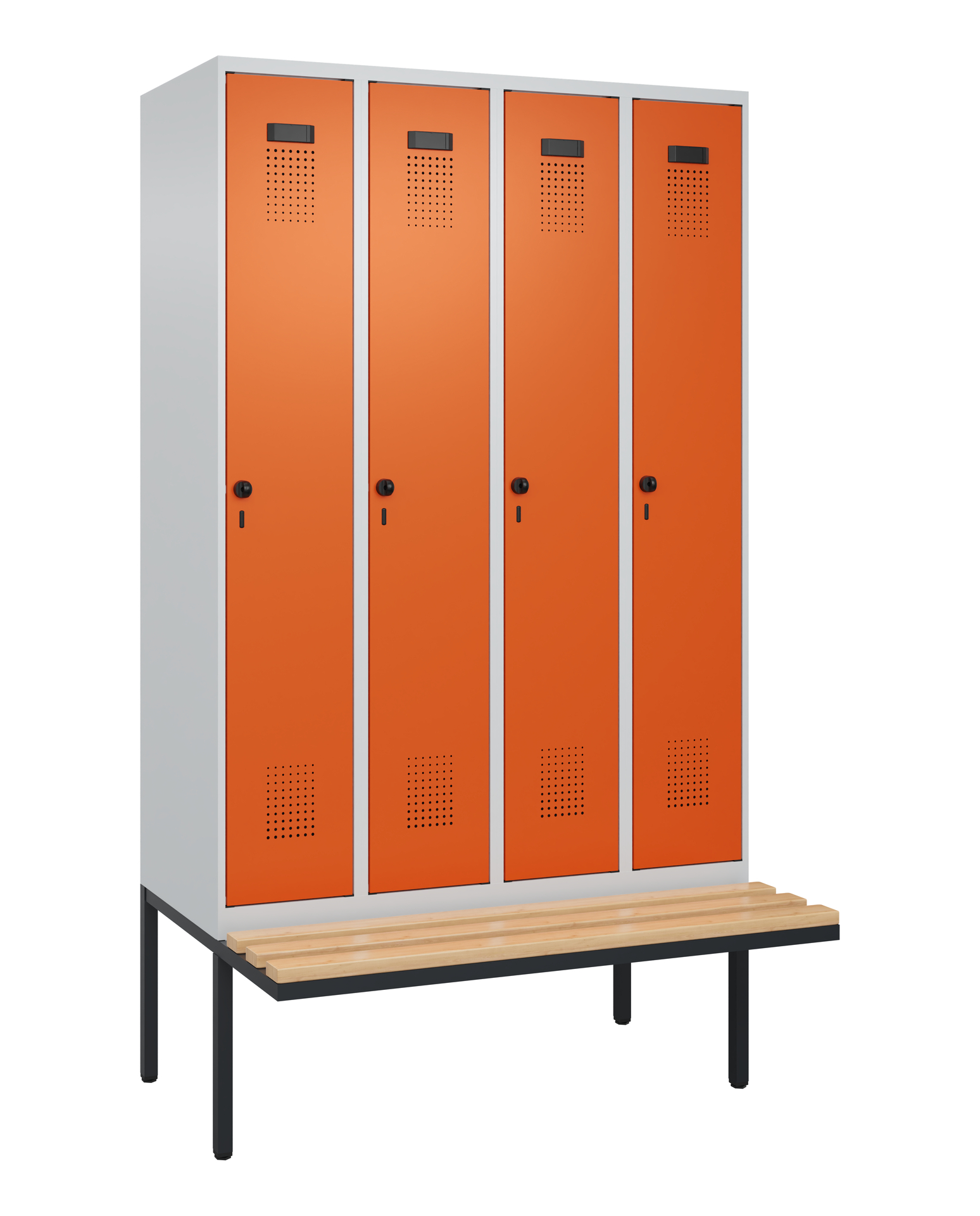 C+P Spind Evolo PLUS, Bank, 4 Abteile, 2120x1200x8